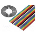 3811/20 (100FT); Wire: ribbon; 1.27mm; stranded; Cu; 20x26AWG; unshielded; PVC; 49V; 3M 3811/20 (100FT); Wire: ribbon; 1.27mm; stranded; Cu; 20x26AWG; unshielded; PVC; 49V; 3M