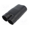 382A023-25-0; Cable breakout; glueless; black; elastomer; -75÷150°C; Shape: Y; TE Connectivity
