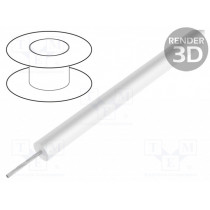 391645 WH005; Wire; HookUp Wire Silicone; stranded; Cu; silicone; white; 15kV; ALPHA WIRE