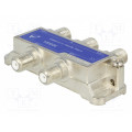 3DSS4; Splitter; screw; 1218MHz; Output: F female x4; Series: 3D Line; TELESTE 3DSS4; Splitter; screw; 1218MHz; Output: F female x4; Series: 3D Line; TELESTE
