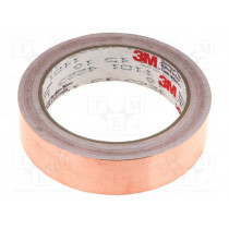 FE-5100-5282-5; Tape: electrically conductive; W: 25mm; L: 16.5m; Thk: 0.066mm; 3M