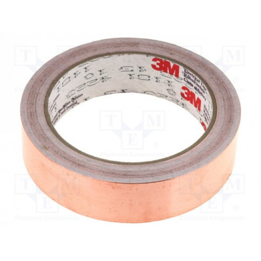 FE-5100-5282-5; Tape: electrically conductive; W: 25mm; L: 16.5m; Thk: 0.066mm; 3M FE-5100-5282-5; Tape: electrically conductive; W: 25mm; L: 16.5m; Thk: 0.066mm; 3M