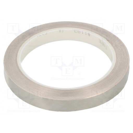 3M 1183 MIEDZIANA OCYNOWANA 12X16.5; Tape: electrically conductive; W: 12mm; L: 16.5m; Thk: 0.066mm; 3M