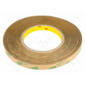 3M 468 MP; Tape: fixing; W: 12mm; L: 55m; Thk: 0.13mm; acrylic; transparent; 10GΩ; 3M