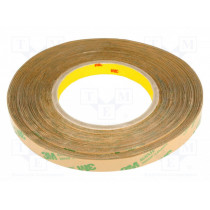 3M 468 MP; Tape: fixing; W: 12mm; L: 55m; Thk: 0.13mm; acrylic; transparent; 10GΩ; 3M