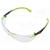 S1201SGAF-EU; Safety spectacles; Lens: transparent; Classes: 1; 3M