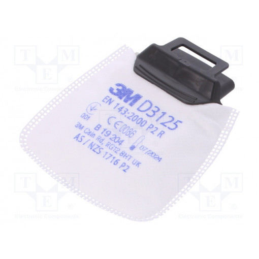 D3125; Dust filter; P2 R; Series: D3000; 120mm; 3M D3125; Dust filter; P2 R; Series: D3000; 120mm; 3M