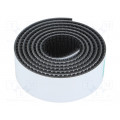3M SJ 3540 RZEP DUAL LOCK 25MM 1M; Tape: velcro; W: 25mm; L: 1m; Thk: 5.8mm; rubber; black; -30÷50°C; 3M