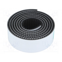 3M SJ 3540 RZEP DUAL LOCK 25MM 1M; Tape: velcro; W: 25mm; L: 1m; Thk: 5.8mm; rubber; black; -30÷50°C; 3M