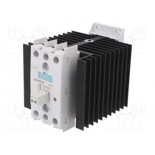 3RF2430-1AC45; Relay: solid state; Ucntrl: 4÷30VDC; 30A; 48÷600VAC; 3-phase; DIN; SIEMENS 3RF2430-1AC45; Relay: solid state; Ucntrl: 4÷30VDC; 30A; 48÷600VAC; 3-phase; DIN; SIEMENS