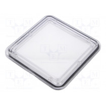 4.423.001; Inspection windows; polycarbonate; 117.5x117.5x9mm; ROZTOCZE