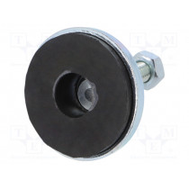 4.431.001; Foot of pin; rigid; Base dia: 55mm; M10; steel; Plunger mat: steel; ROZTOCZE