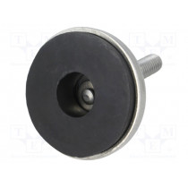 4.431.001SN; Foot of pin; rigid; Base dia: 55mm; M10; stainless steel; ROZTOCZE