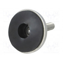 4.431.002SN; Foot of pin; rigid; Base dia: 55mm; M12; stainless steel; ROZTOCZE