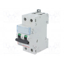 S 312 C32 DX; Circuit breaker; 400VAC; Inom: 32A; Poles: 2; DIN; Charact: C; 10kA; LEGRAND