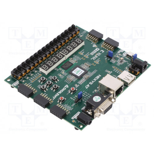 NEXYS A7-100T; Dev.kit: Xilinx; 4-digit LED,double; Ethernet,JTAG,UART,USB,VGA; DIGILENT NEXYS A7-100T; Dev.kit: Xilinx; 4-digit LED,double; Ethernet,JTAG,UART,USB,VGA; DIGILENT