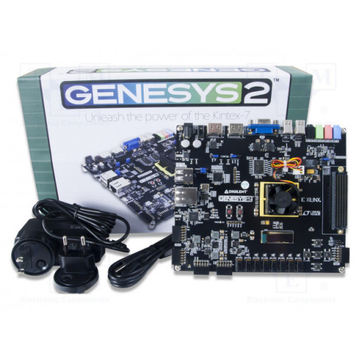 GENESYS 2; Dev.kit: Xilinx; Ethernet,GPIO,JTAG,UART,USB Host,USB device; DIGILENT GENESYS 2; Dev.kit: Xilinx; Ethernet,GPIO,JTAG,UART,USB Host,USB device; DIGILENT