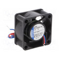 414H; Fan: DC; axial; 40x40x20mm; 13m3/h; 29dBA; slide bearing; 8100rpm; EBM-PAPST