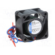 414JH; Fan: DC; axial; 40x40x25mm; 22m3/h; 43dBA; ball bearing; 11700rpm; EBM-PAPST