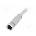 SAL-8-RK3-3/A1; Connector: M8; 3m; female; PIN: 3; straight; for cable; plug; IP67; CONEC