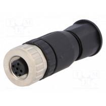 SAL-12-RKC4-S/150; Plug; M12; PIN: 4; female; A code-DeviceNet / CANopen; for cable; CONEC