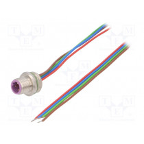SAL-12B-FS4.3-0,5; Socket; M12; PIN: 4; male; A code-DeviceNet / CANopen; soldering; CONEC