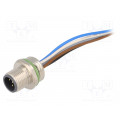 SAL-12-FS5.1-0,5-9; Socket; M12; PIN: 5; male; A code-DeviceNet / CANopen; cables; 0.5m; CONEC