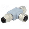 SAL-12-TS5-TK5-TK5; T adapter; M12 male,M12 female x2; A code-DeviceNet / CANopen; CONEC