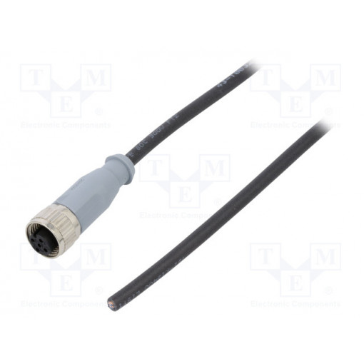 SAL-12-RK4-2/K1; Plug; M12; PIN: 4; female; A code-DeviceNet / CANopen; 2m; straight; CONEC