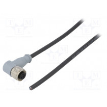 SAL-12-RKW4-2/K1; Plug; M12; PIN: 4; female; A code-DeviceNet / CANopen; 2m; cables; CONEC