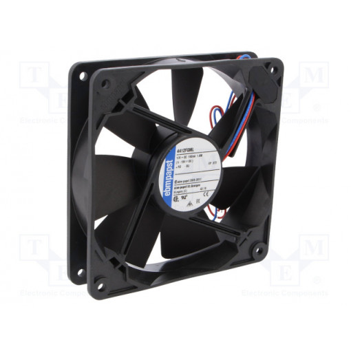 4412FGML; Fan: DC; axial; 119x119x25mm; 114m3/h; 32dBA; slide bearing; EBM-PAPST