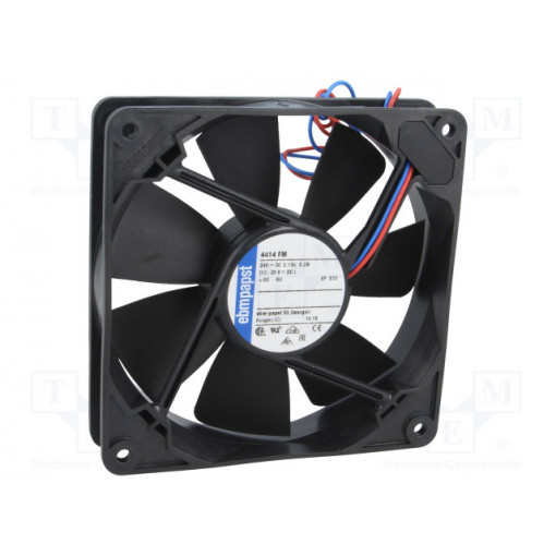 4414FM; Fan: DC; axial; 119x119x25mm; 140m3/h; 38dBA; ball bearing; 2400rpm; EBM-PAPST