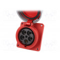 445-6; Connector: AC supply 3-phase; socket; female; 125A; 400VAC; IP67; PCE 445-6; Connector: AC supply 3-phase; socket; female; 125A; 400VAC; IP67; PCE