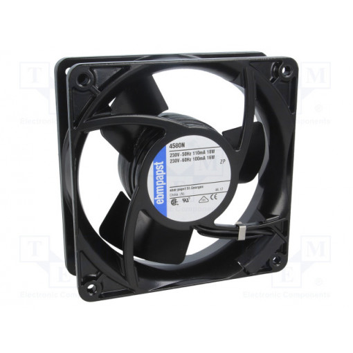 4580N; Fan: AC; axial; 230VAC; 119x119x38mm; 123m3/h; 41dBA; slide bearing; EBM-PAPST