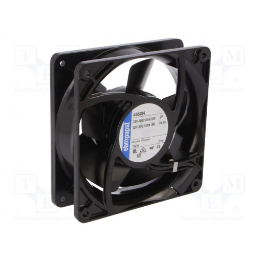 4650N; Fan: AC; axial; 230VAC; 119x119x38mm; 160m3/h; 46dBA; slide bearing; EBM-PAPST