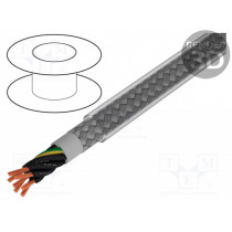 470071CY CL321; Wire; Pro-Met; 7G1mm2; tinned copper braid; PVC; transparent; 50m; ALPHA WIRE