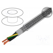 470315CY CL321; Wire; Pro-Met; 3G1,5mm2; tinned copper braid; PVC; transparent; ALPHA WIRE