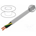 470315YY GE033; Wire; Pro-Met; 3G1,5mm2; unshielded; 300/500V; PVC; 100m; Cu; grey; ALPHA WIRE