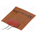 541206400; Heating mat; polyamide; 50x50mm; 28V; 20W; -20÷250°C; 2.5W/cm2; SEDES GROUP