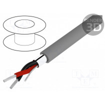 5471C SL005; Wire; Alpha Essential C&C; 1x2x24AWG; Al-PET foil; PVC; dark grey; ALPHA WIRE