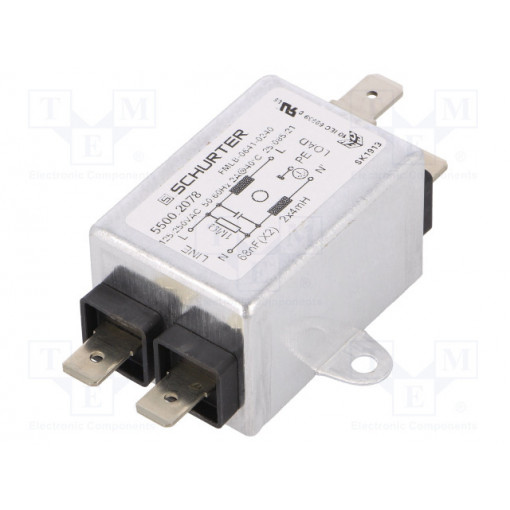 5500.2078; Filter: anti-interference; 250VAC; 68nF; 4mH; Ioper.max: 2A; SCHURTER 5500.2078; Filter: anti-interference; 250VAC; 68nF; 4mH; Ioper.max: 2A; SCHURTER