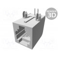 5555979-1; Socket; RJ11; PIN: 4; Cat: 3; Layout: 6p4c; THT; on PCBs; 16.2mm; TE Connectivity 5555979-1; Socket; RJ11; PIN: 4; Cat: 3; Layout: 6p4c; THT; on PCBs; 16.2mm; TE Connectivity