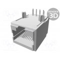5558341-1; Socket; RJ45; PIN: 8; Layout: 8p8c; THT; on PCBs; TE Connectivity 5558341-1; Socket; RJ45; PIN: 8; Layout: 8p8c; THT; on PCBs; TE Connectivity