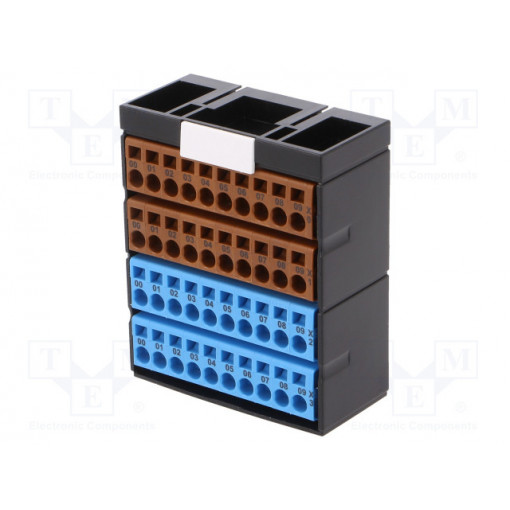 56109; Splice terminal: distribution block; ways: 2; terminals: 40; TS35; MURR ELEKTRONIK