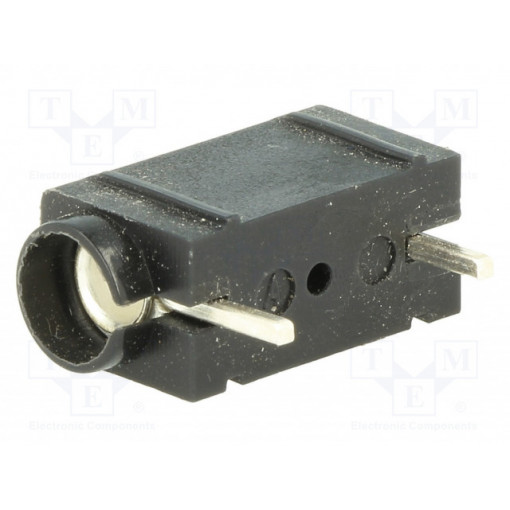 571-0100; Socket; 4mm banana; 10A; 250VDC; black; silver plated; PCB; 23.3mm; DELTRON