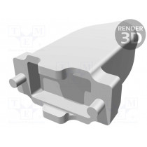 5748677-1; Enclosure: for D-Sub connectors; straight; shielded; UNC4-40; TE Connectivity