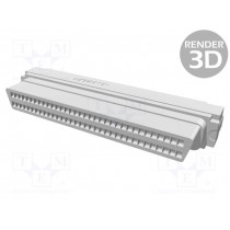 5749699-7; Connector: wire-wire; PIN: 68; for ribbon cable; plug; female; IDC; TE Connectivity