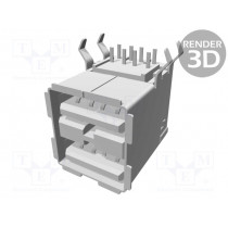 5787745-2; Socket; USB A; THT; angled 90°; double; gold-plated; TE Connectivity