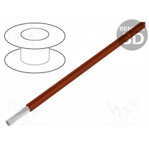 5852 BR001; Wire; HookUp Wire Teflon; stranded; Cu; 28AWG; brown; PTFE; 600V; ALPHA WIRE