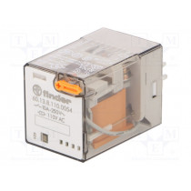 60.13.8.110.0054; Relay: electromagnetic; 3PDT; Ucoil: 110VAC; 10A/250VAC; 10A/30VDC; FINDER